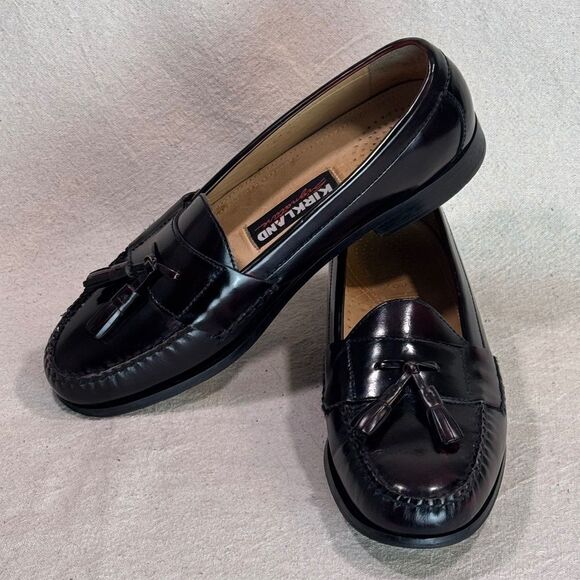 Kirkland Signature Burgundy Tassel Loafers Mens Size 10D main image 6